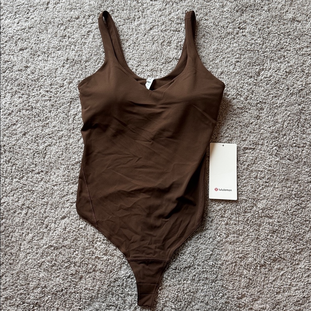 NWT Lululemon Align Bodysuit Size 8 in Java - Picture 1 of 4